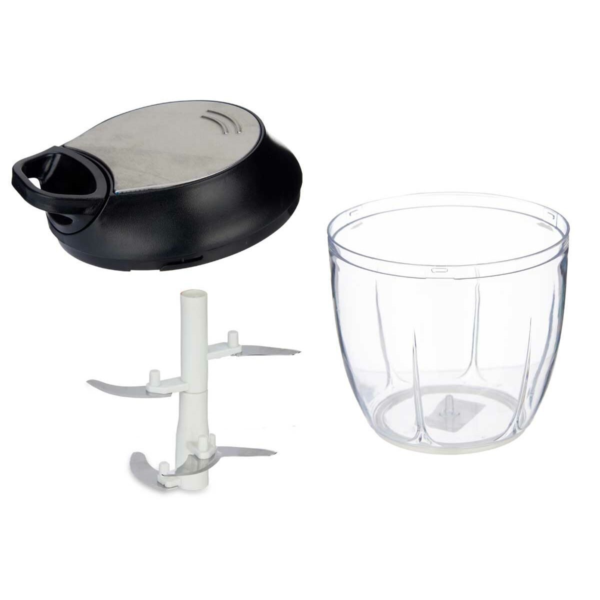 Krossare Svart Transparent Metall Plast 13,5 x 14,5 x 12 cm - 2