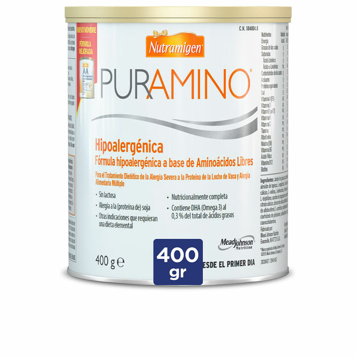 Kosttillskott Nutramigen Puramino 400 g