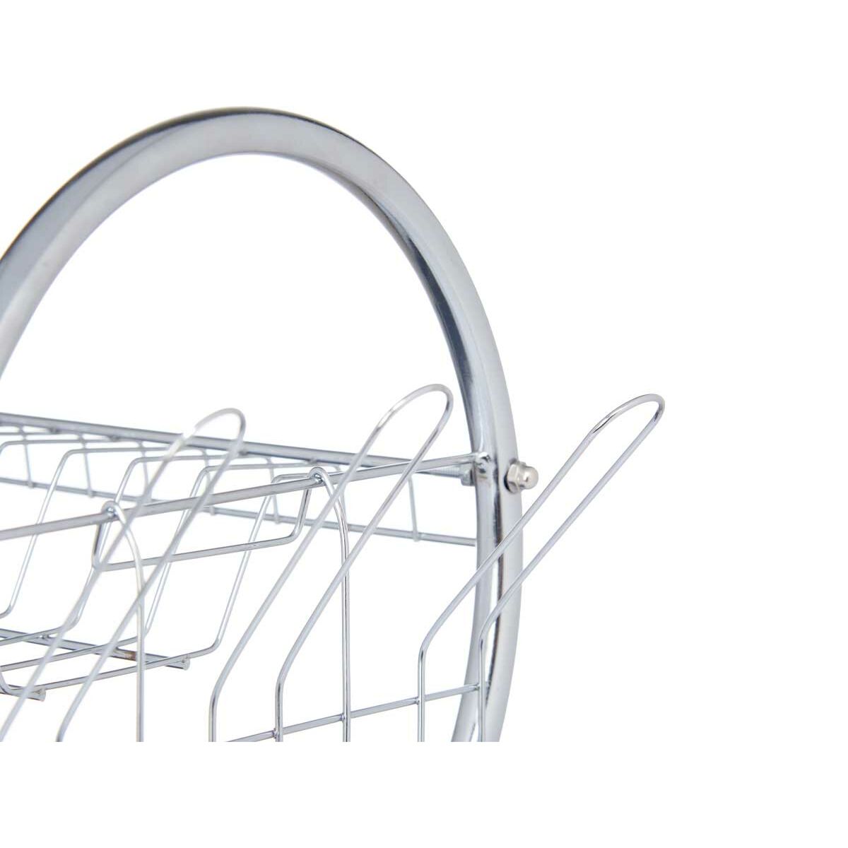 Diskställ 45,5 x 24,5 x 37,5 cm Svart Metall (6 antal) - 2