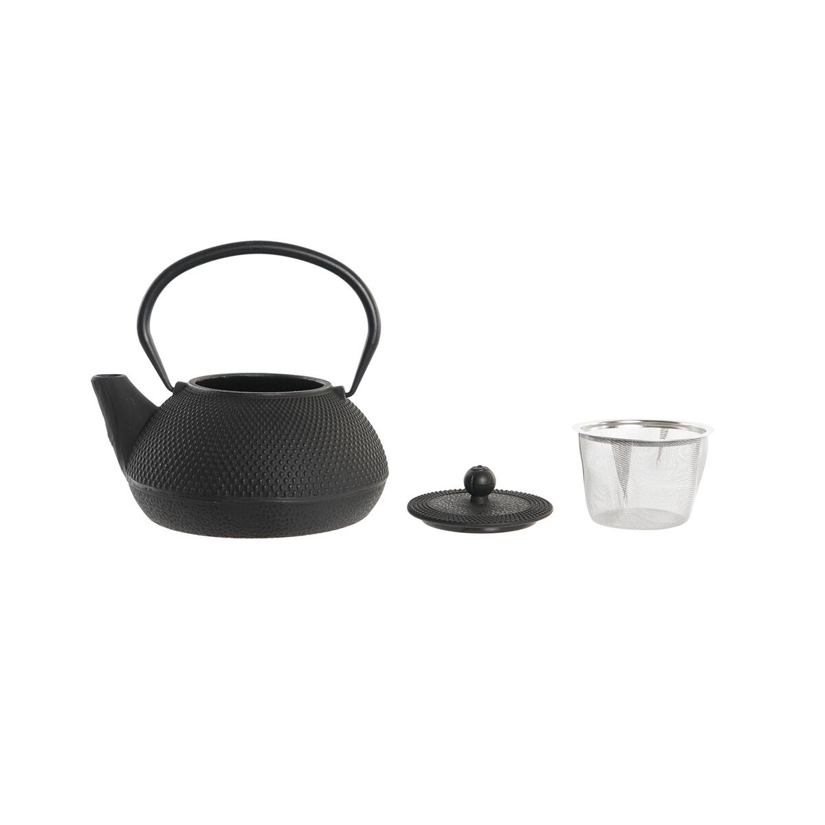 Tekanna DKD Home Decor Svart Rostfritt stål Vit (2 antal) - 2
