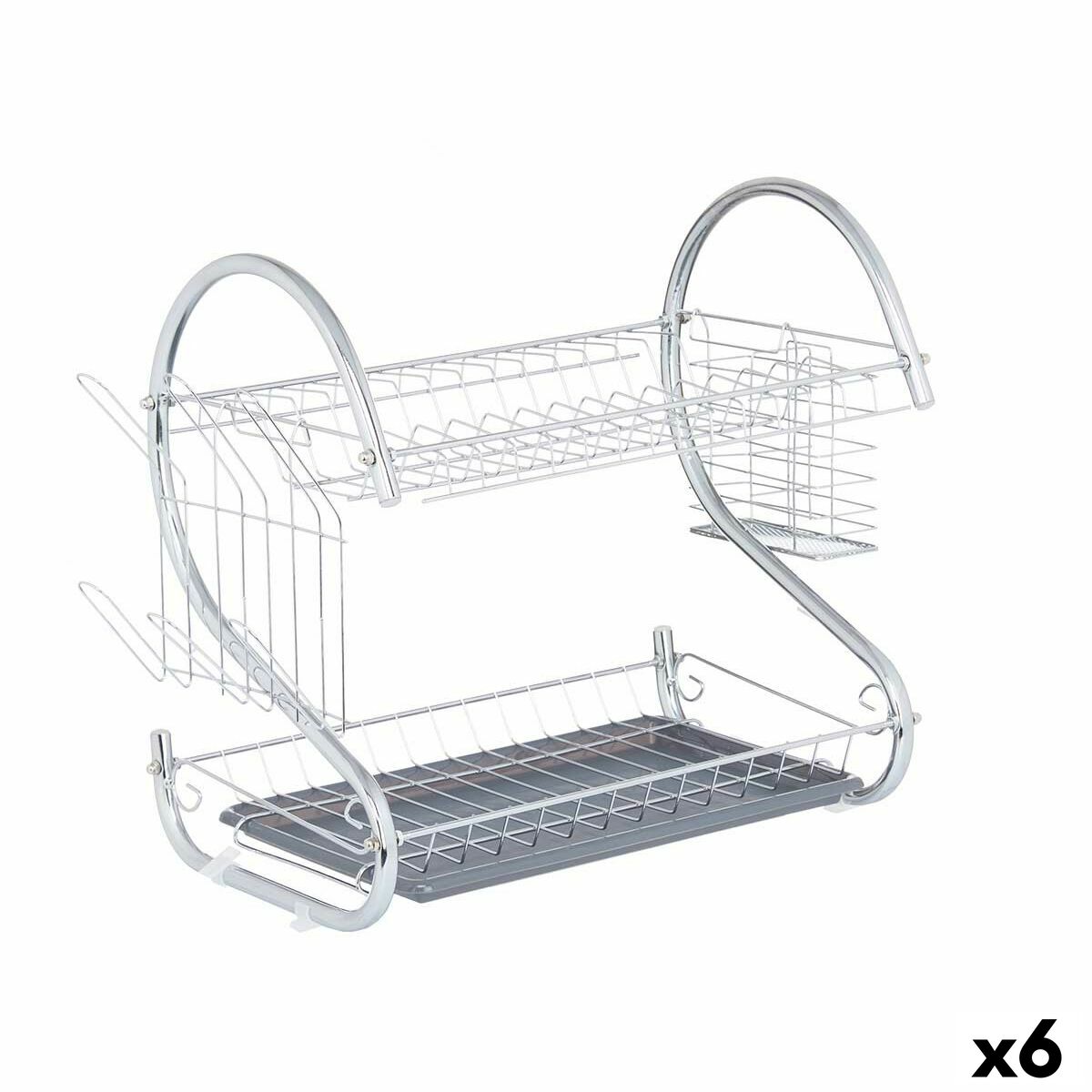 Diskställ Grå Metall (6 antal)
