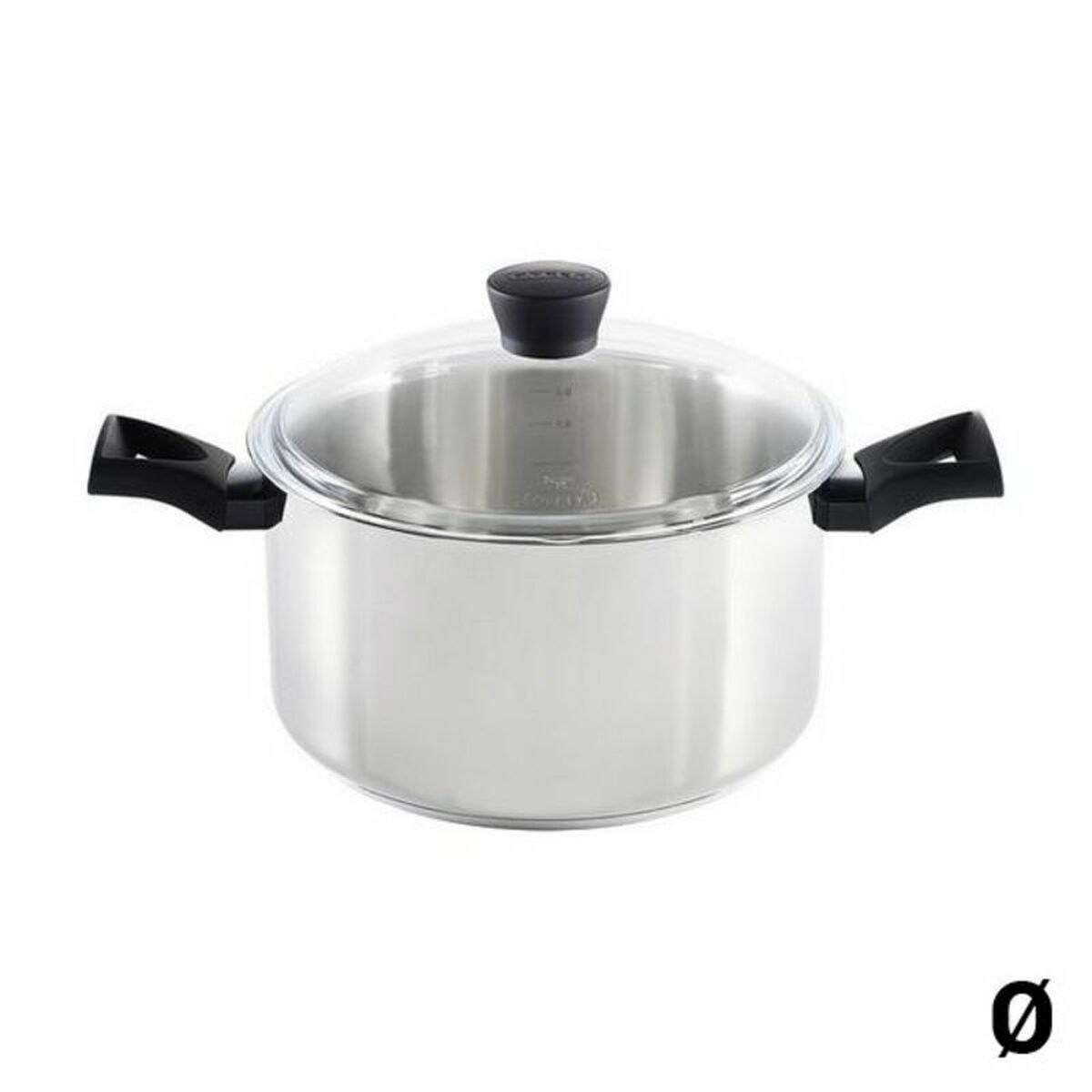 Kastrull med glaslock Pyrex Expert Touch Rostfritt stål 18/10, Mått: 28 cm - 2