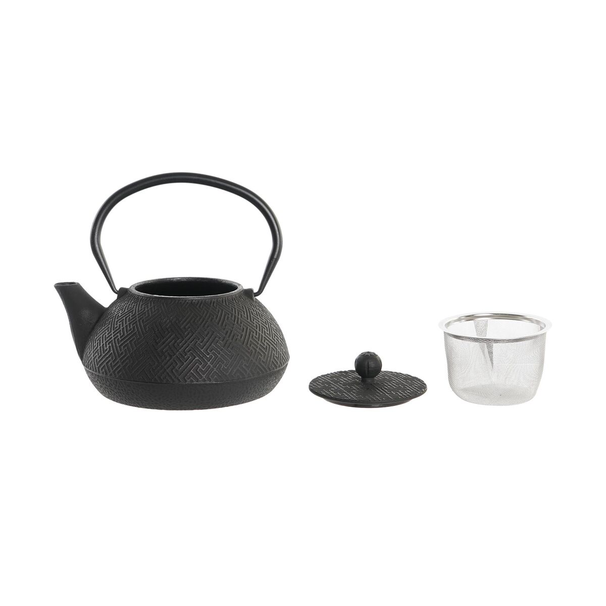 Tekanna DKD Home Decor Svart Rostfritt stål Vit (2 antal) - 2