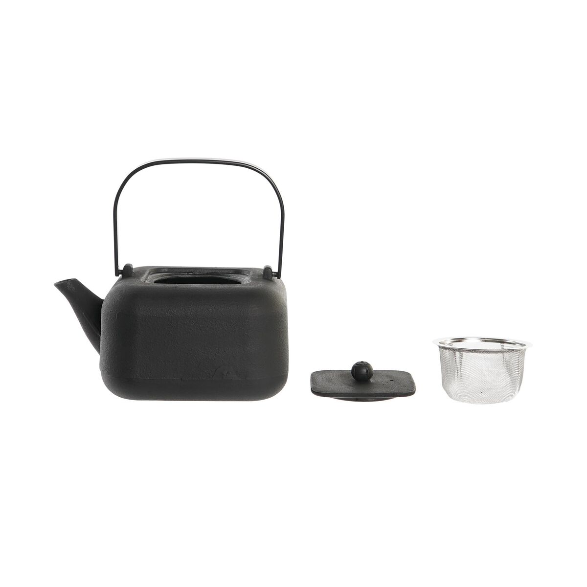 Tekanna DKD Home Decor Svart Rostfritt stål Vit 1,2 L (2 antal) - 2