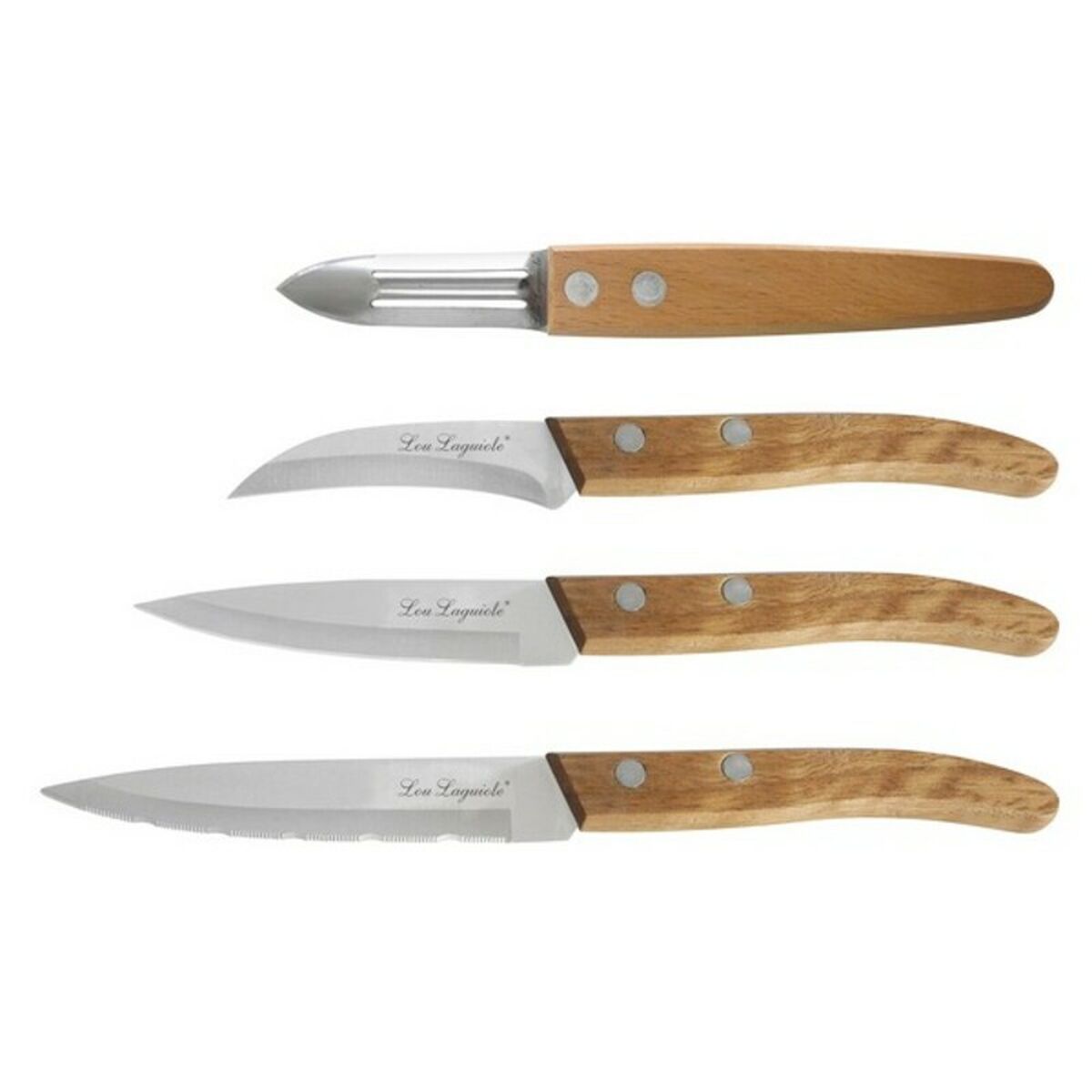 Knivset Amefa Forest Wood 4 Delar - 5