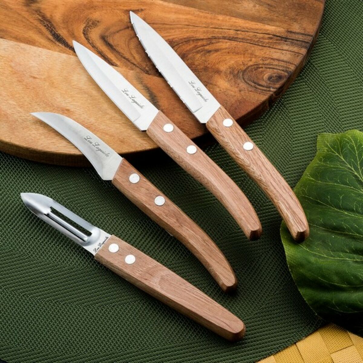 Knivset Amefa Forest Wood 4 Delar - 8