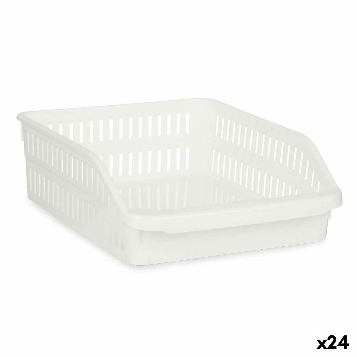 Kylskåpsarrangör Vit Plast 26 x 9,3 x 30,5 cm (24 antal)