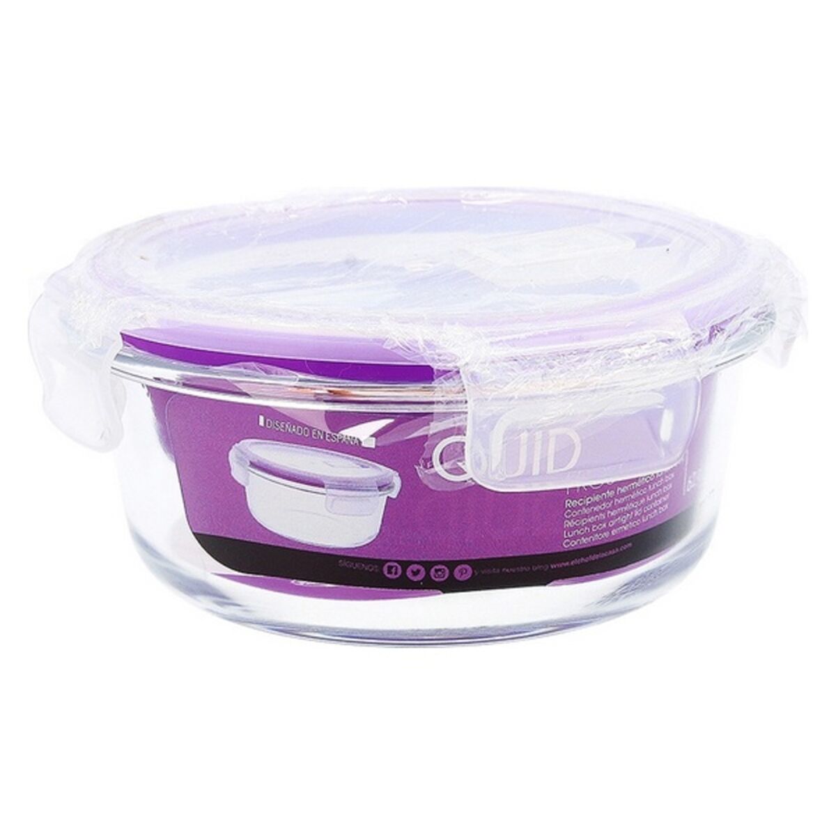 Lunchlåda Quid Frost Transparent Glas, Kapacitet: 0,95 l - 20