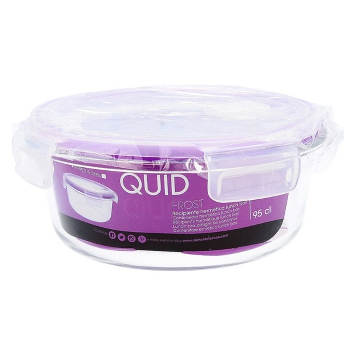 Lunchlåda Quid Frost Transparent Glas, Kapacitet: 0,95 l - 18
