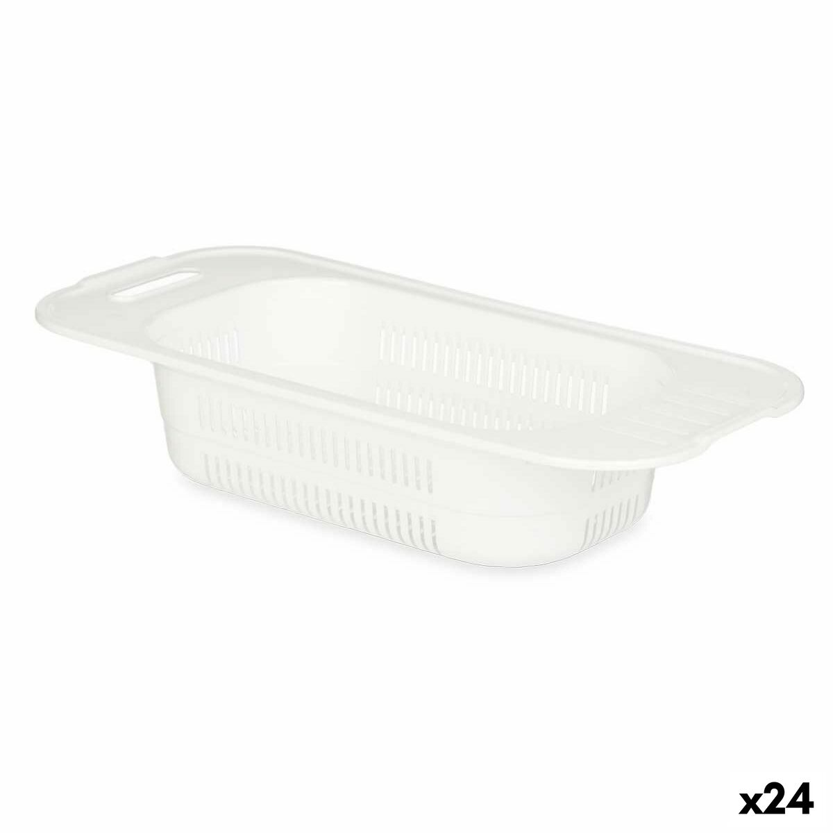 Torkställ Vit Plast 47 x 9,5 x 22 cm (24 antal)