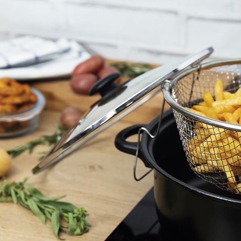 Fritös Quid Gante Med lock 320 ml Korg (26 cm) - 4
