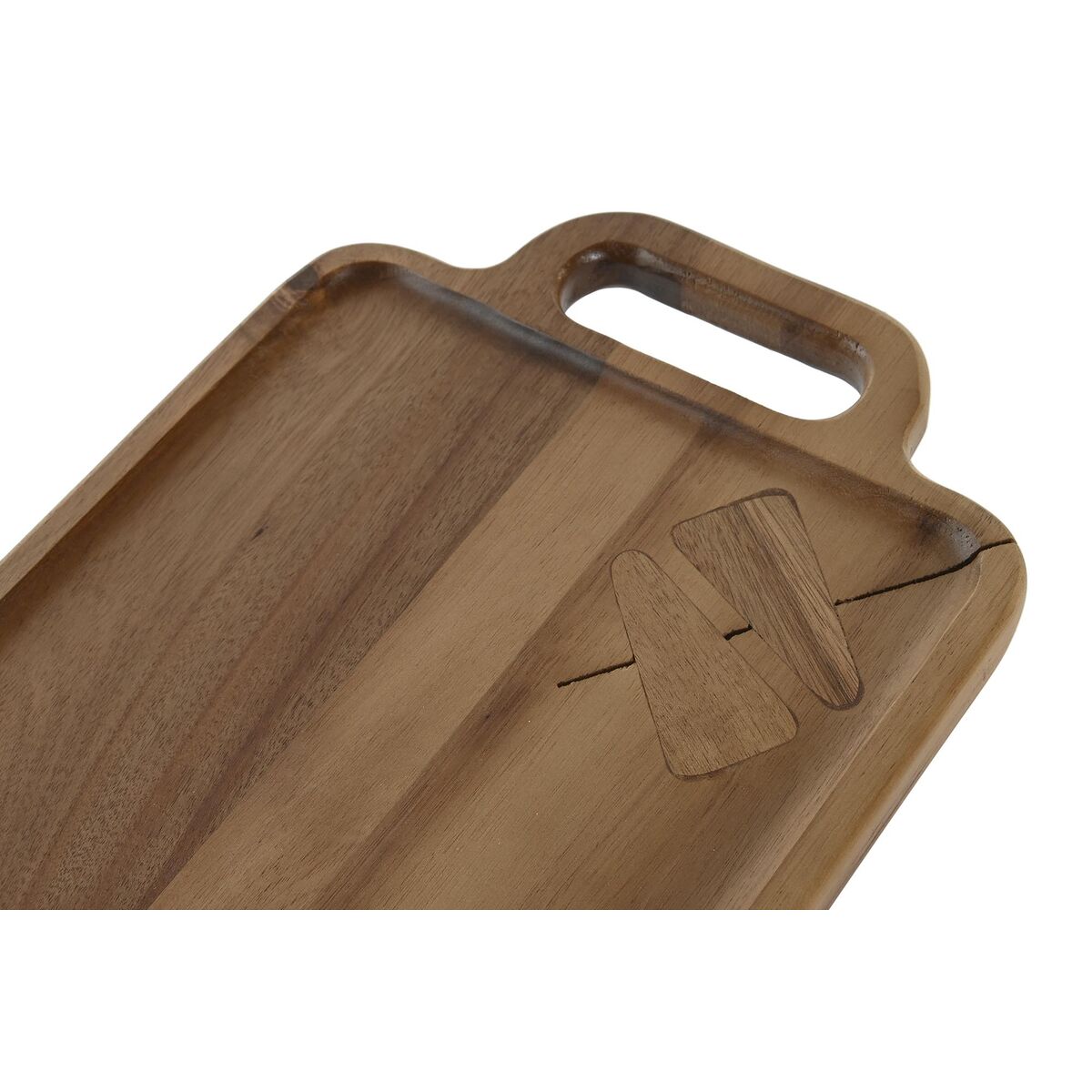Skärbräda DKD Home Decor 40 x 25 x 2 cm Brun Akaciaträ - 3