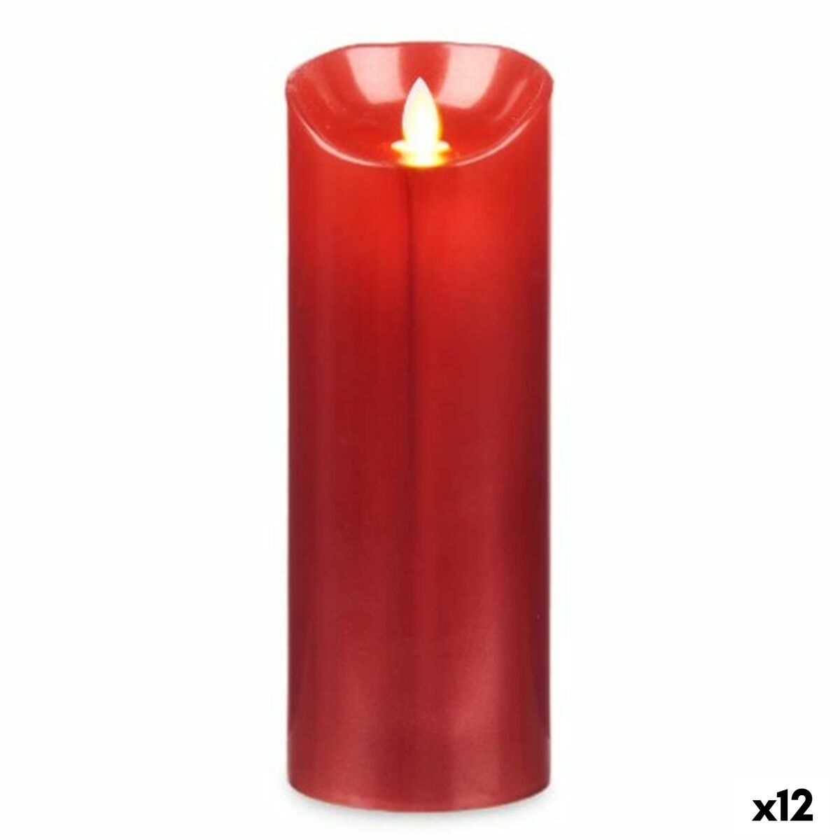 LED Ljus Röd 8 x 8 x 20 cm (12 antal)
