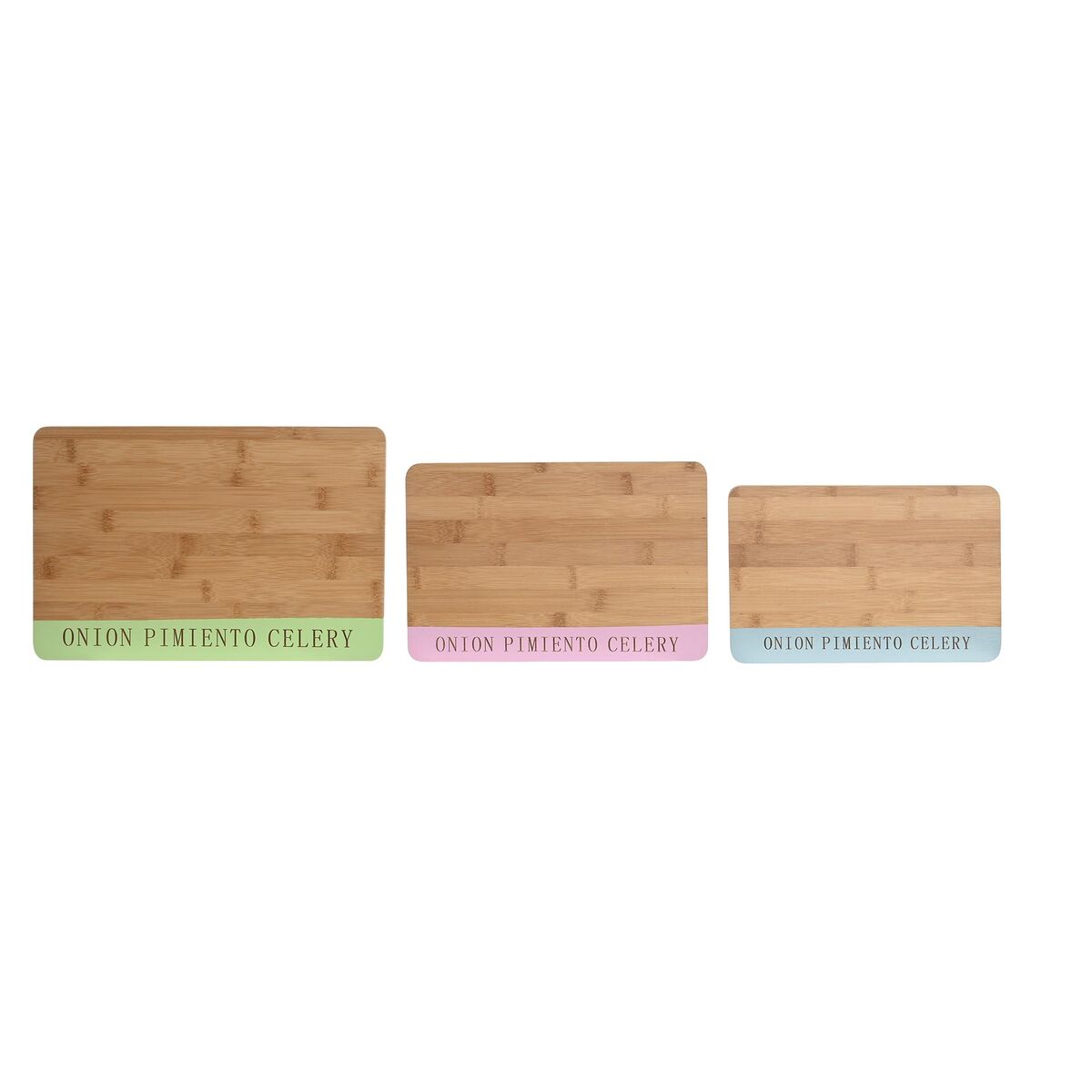 Skärbräda DKD Home Decor 33,5 x 22,4 x 1,2 cm Blå Rosa Grön - 6