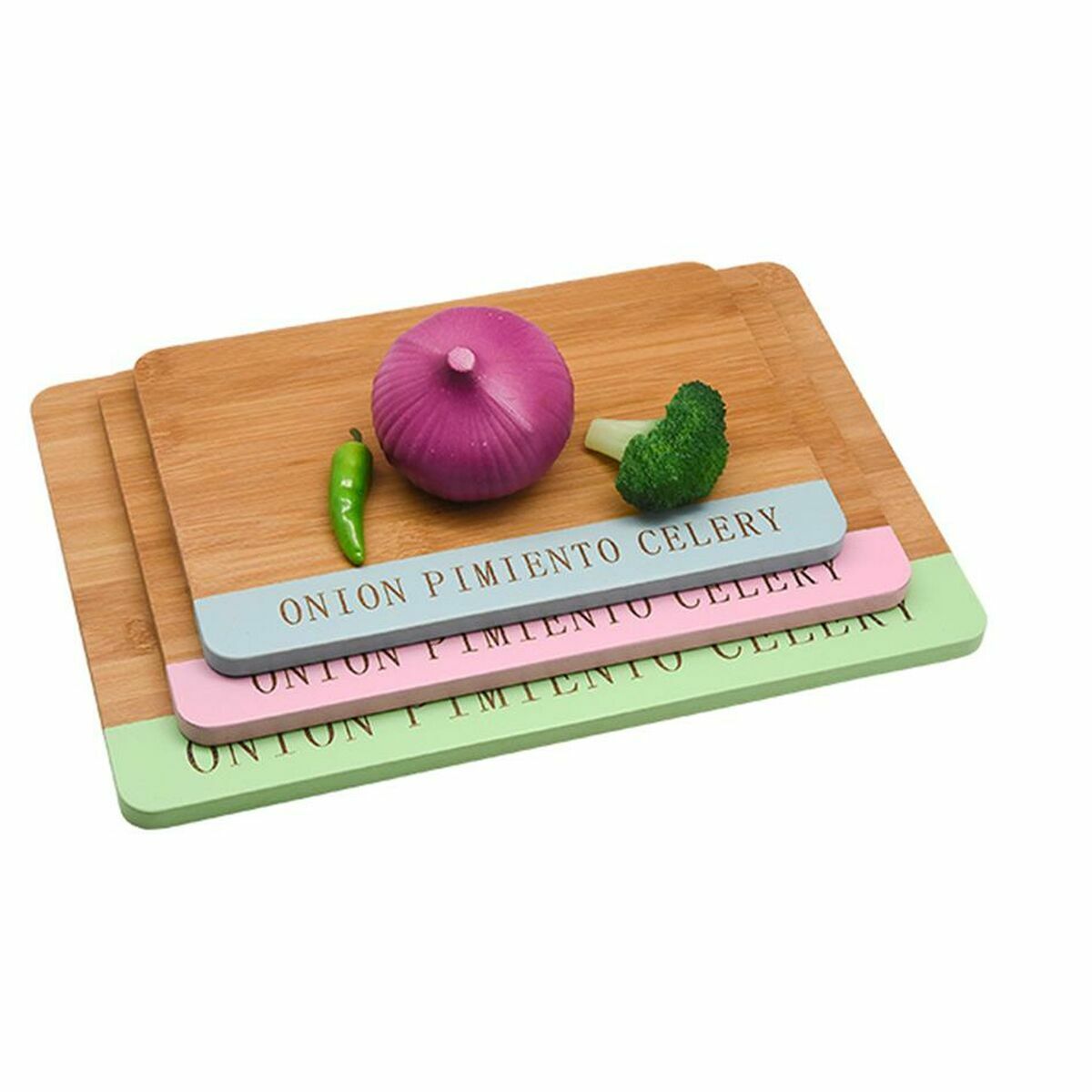 Ostbricka DKD Home Decor 33,5 x 24 x 2 cm Blå Rosa Rostfritt stål Grön (3 Delar) - 5