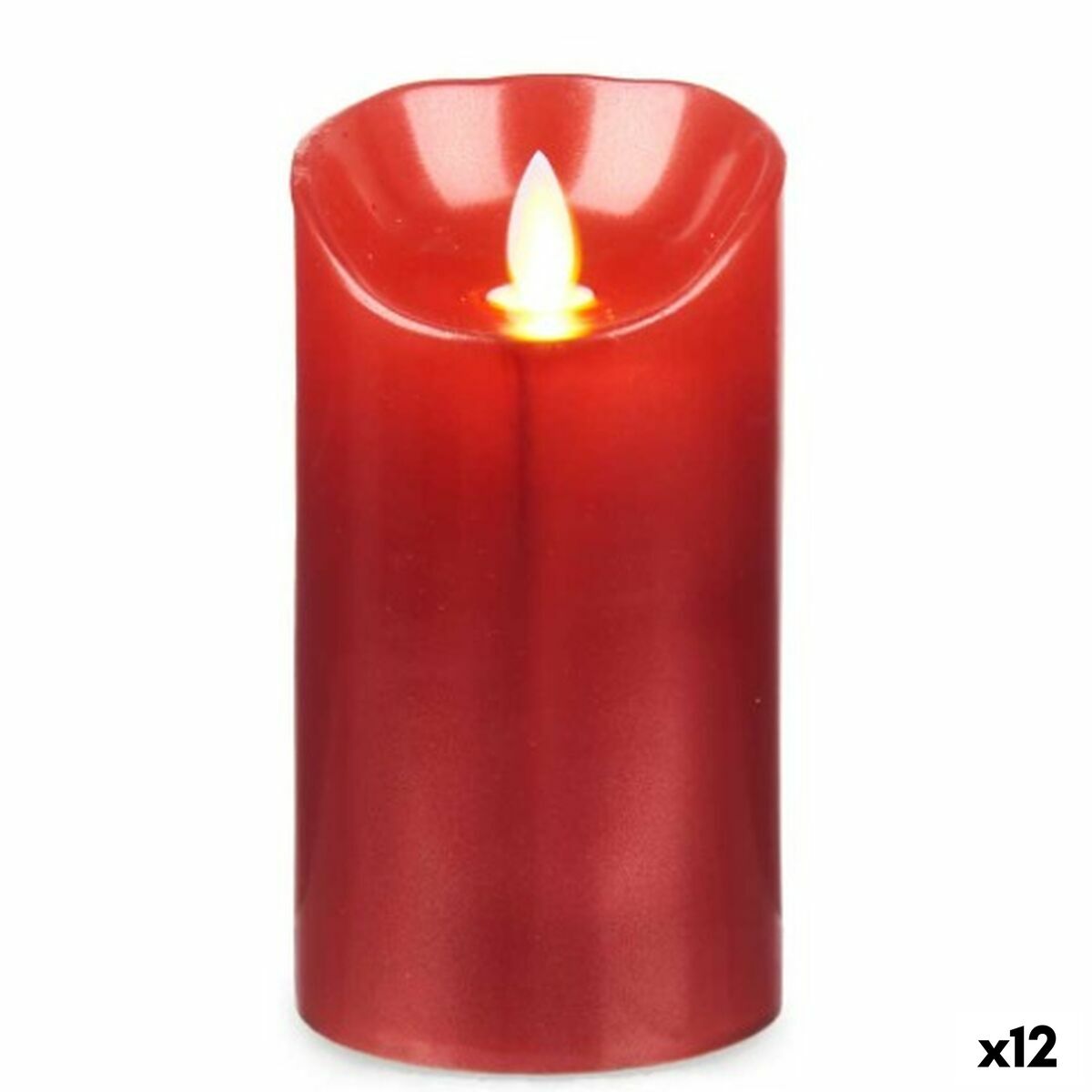 LED Ljus Röd 8 x 8 x 15 cm (12 antal)