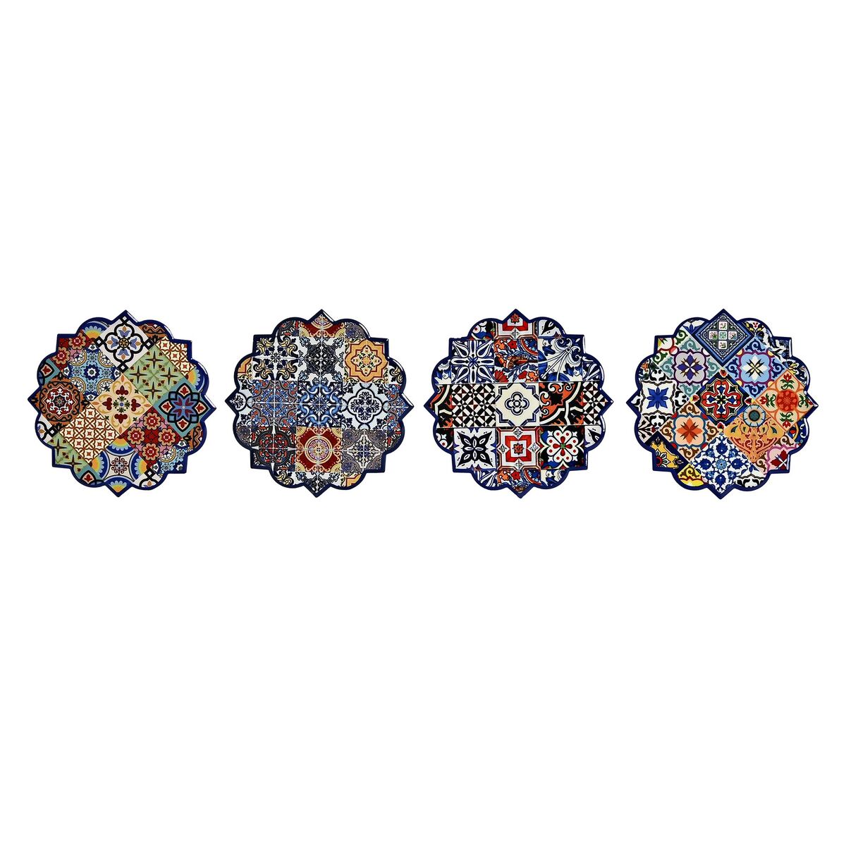 Underlägg DKD Home Decor 10,8 x 10,8 x 0,7 cm (4 Delar) - 5