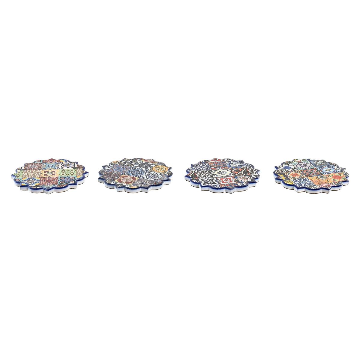 Underlägg DKD Home Decor 10,8 x 10,8 x 0,7 cm (4 Delar) - 3