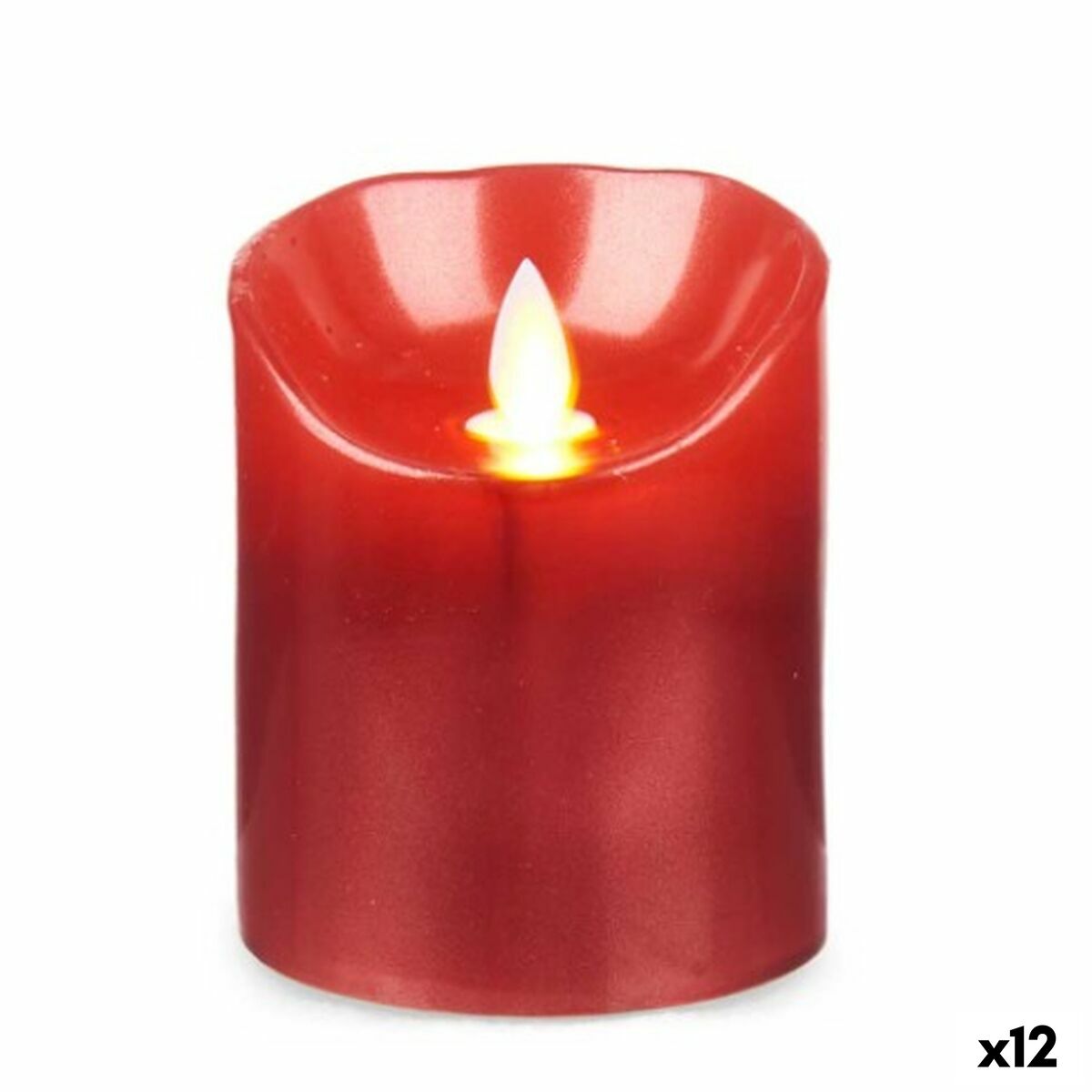 LED Ljus Röd 8 x 8 x 10 cm (12 antal)