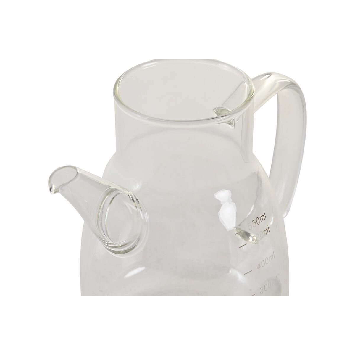 Oljeflaska DKD Home Decor 17 x 10 x 15,5 cm Silvrig Rostfritt stål 550 ml Borosilikatglas - 2