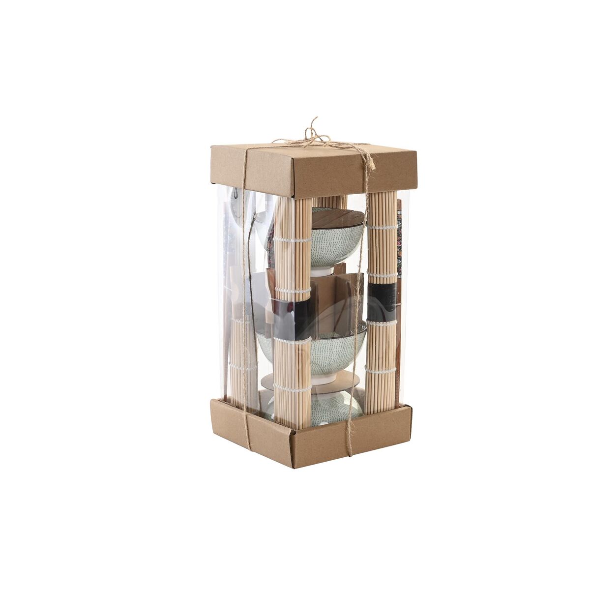 Sushiset DKD Home Decor 14,5 x 14,5 x 35 cm Stengods Orientalisk (16 Delar) - 2