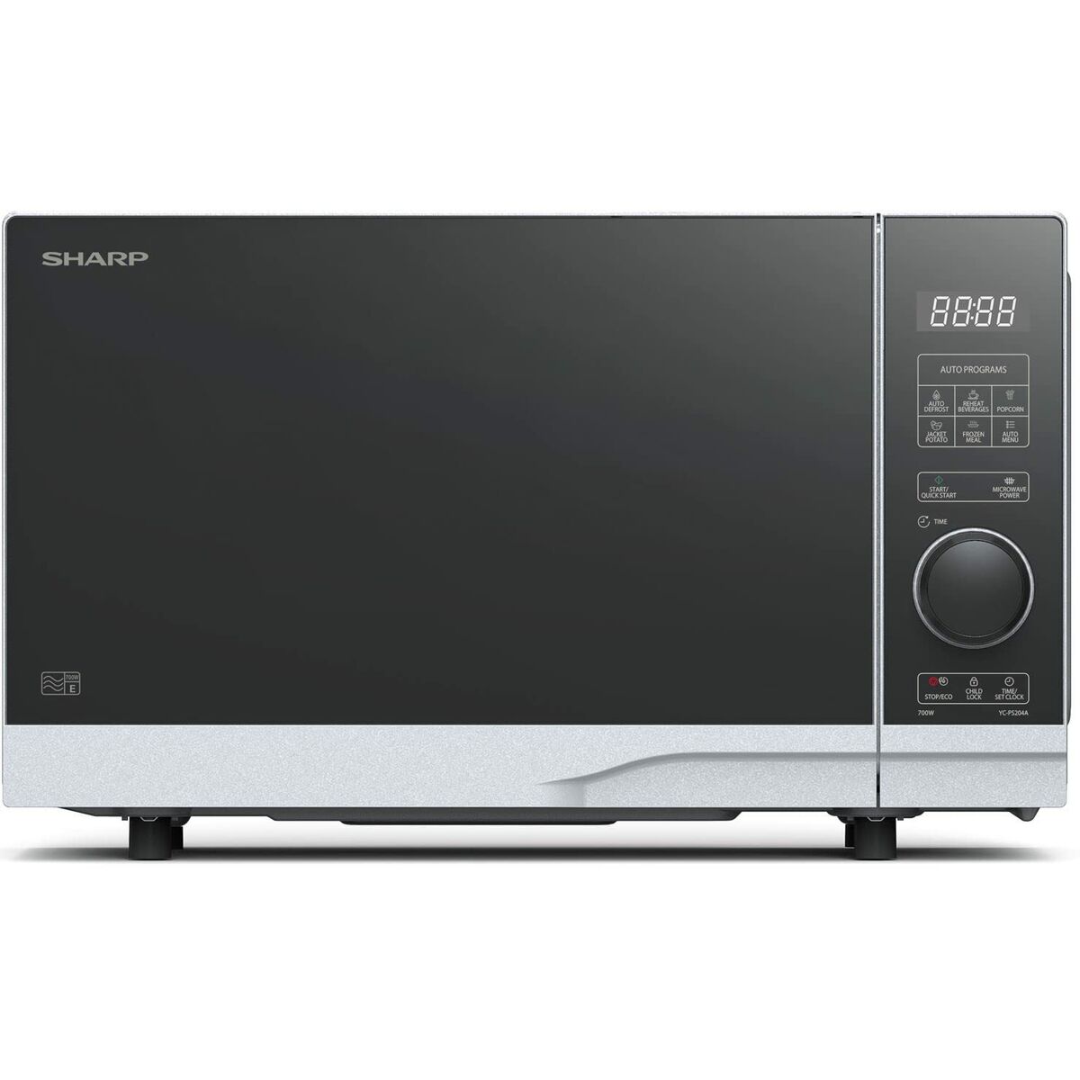 Mikrovågsugnen Sharp YC-PS204AE-S 700 W 20 L