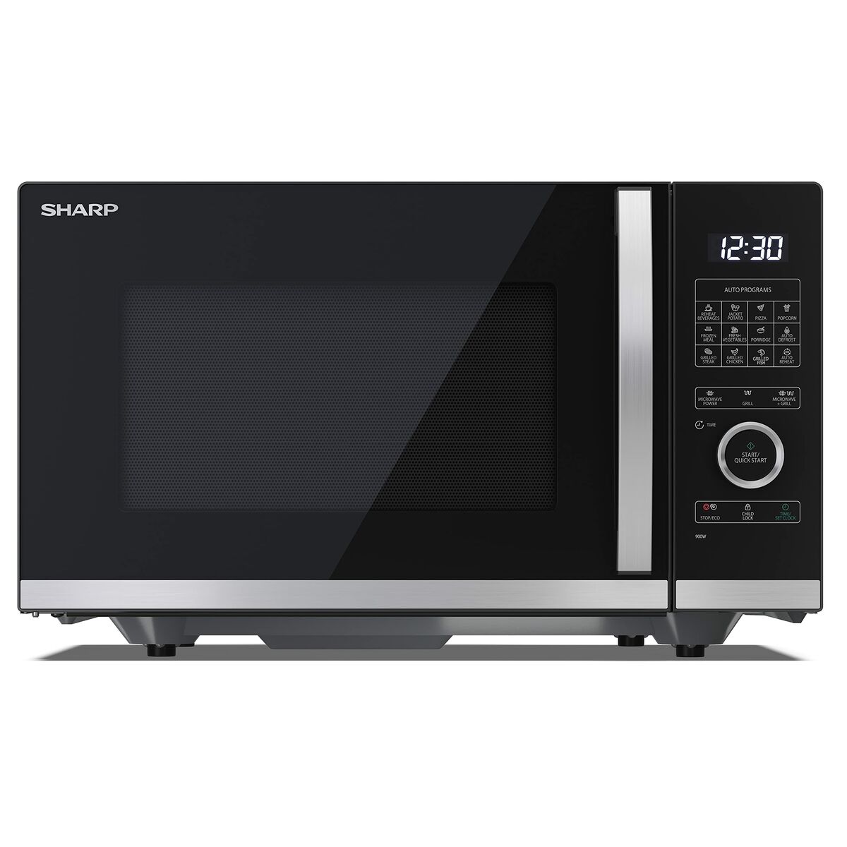 Mikrovågsugn med Grill Sharp YC-QG234AEB Svart 1000 W 23 L