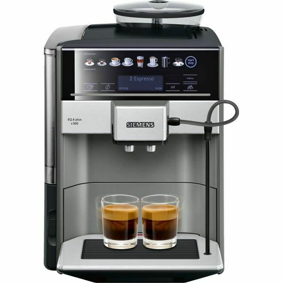 Superautomatisk kaffebryggare Siemens AG TE655203RW Svart Grå Silvrig 1500 W 19 bar 2 Csészék 1,7 L