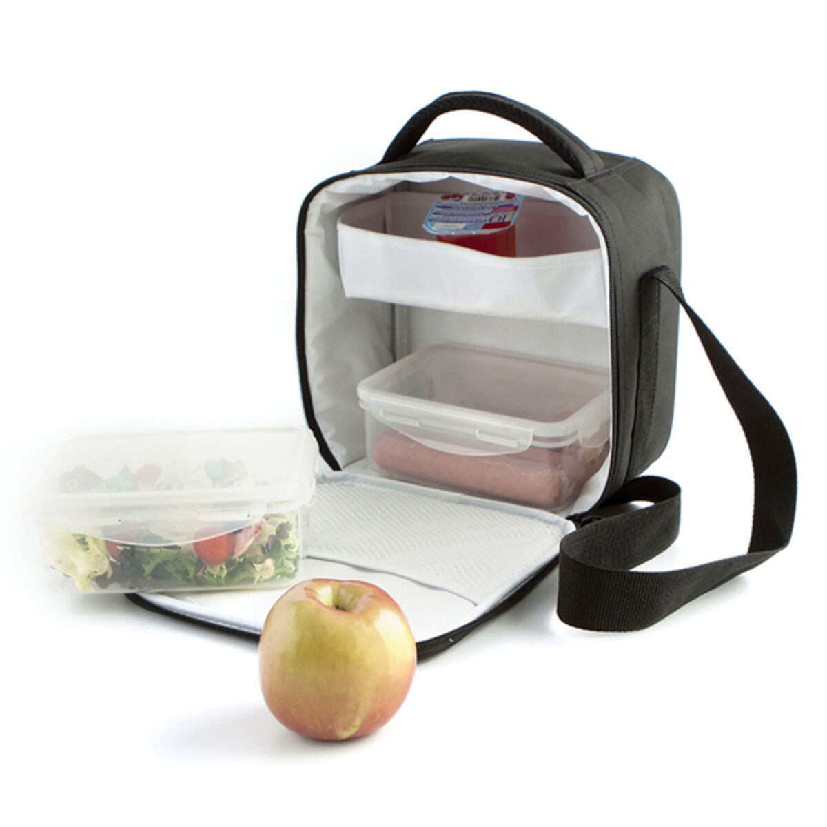 Lunchlåda Quid Go! Polyester (22 x 13 x 22 cm), Färg: Svart - 11