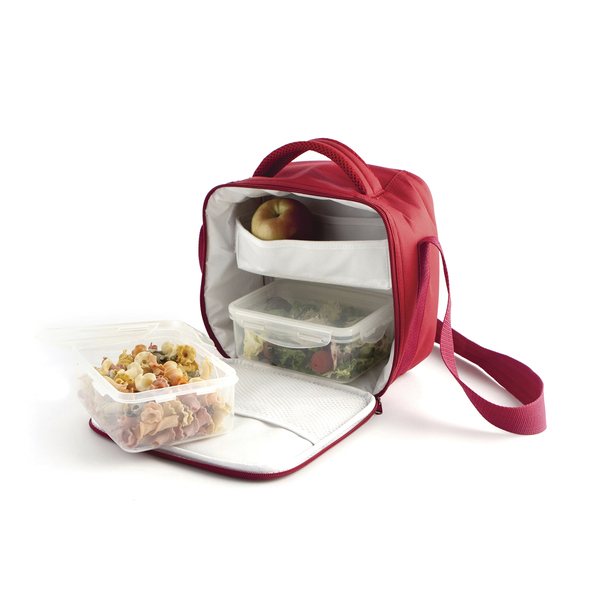 Lunchlåda Quid Go! Polyester (22 x 13 x 22 cm), Färg: Rödbrun - 2