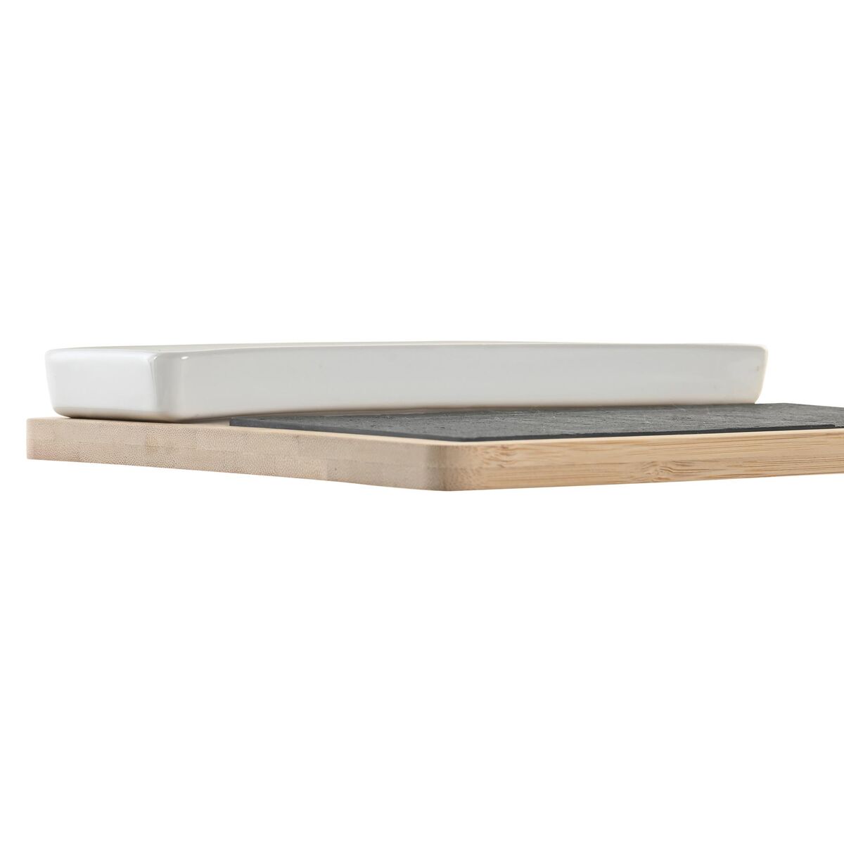Tilltuggsset DKD Home Decor 24 x 7 x 2,5 cm Naturell Svart Skiffer - 3