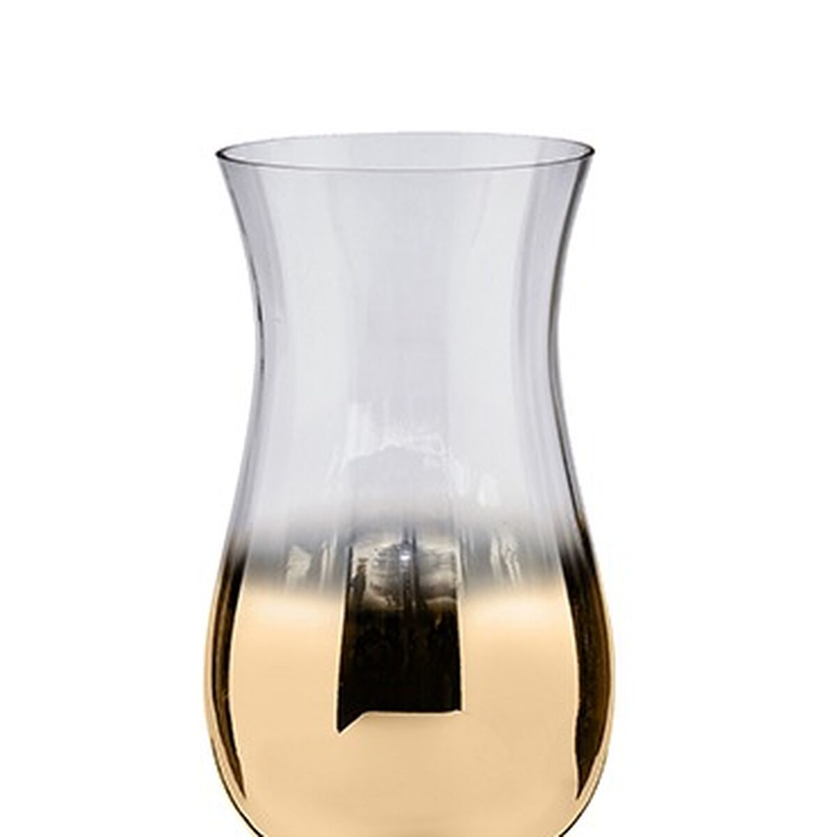 Ljusstakar Transparent Glas Gyllene 13 x 45 x 13 cm (6 antal) - 2