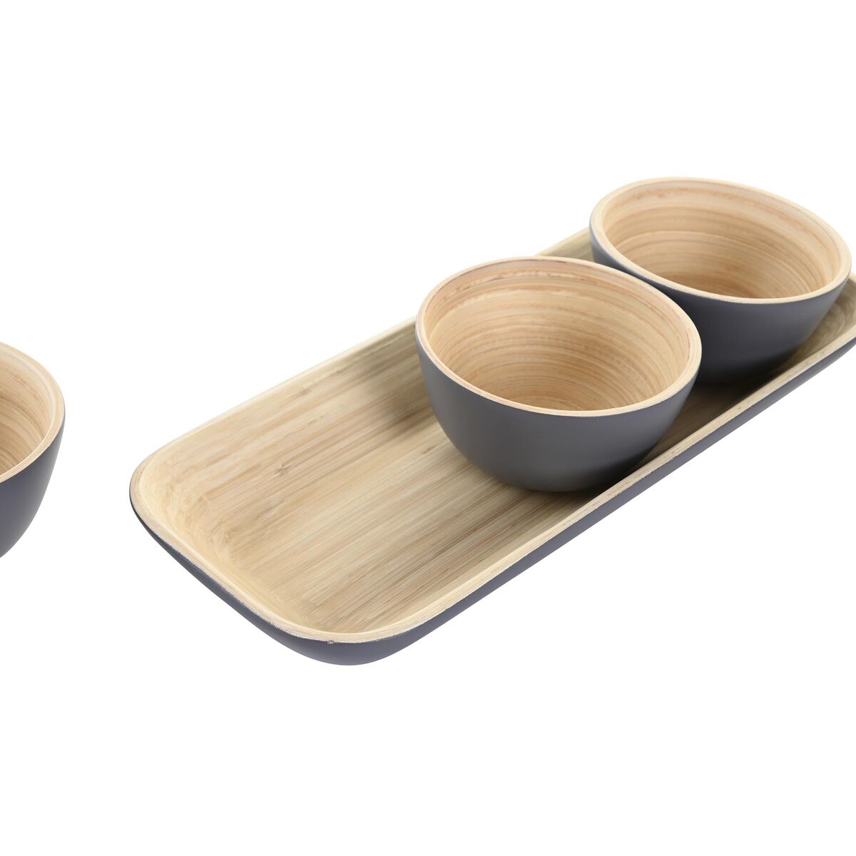 Skål DKD Home Decor 32 x 12,7 x 3,5 cm (3 Delar) - 6