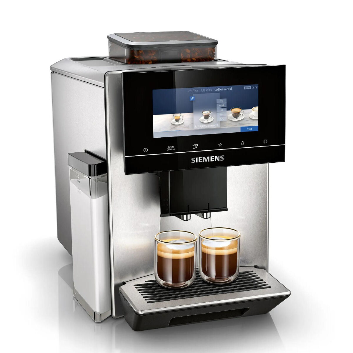 Superautomatisk kaffebryggare Siemens AG TQ903R03 Svart Stål Ja 1500 W 2 Csészék