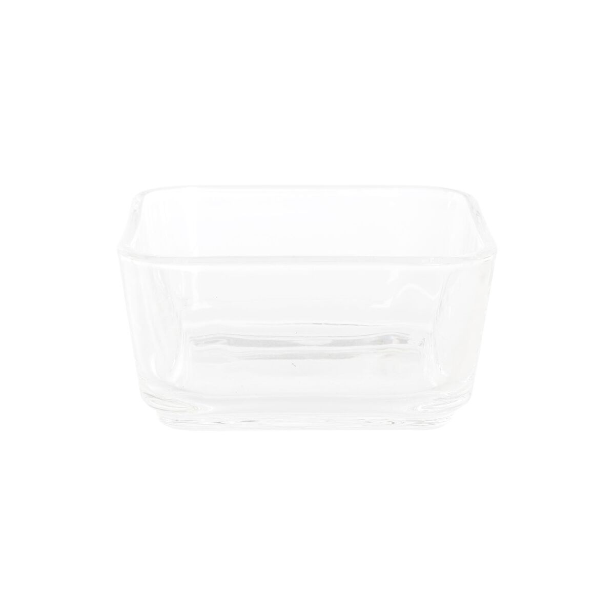 Snacksbricka DKD Home Decor 21 x 21 x 6 cm Glas Naturell 280 ml - 2