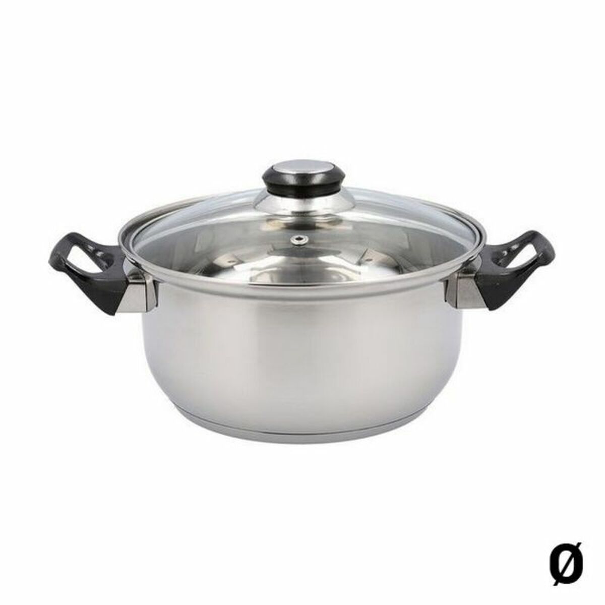Kastrull med glaslock Quid Habitat, Mått: 32 cm - 4