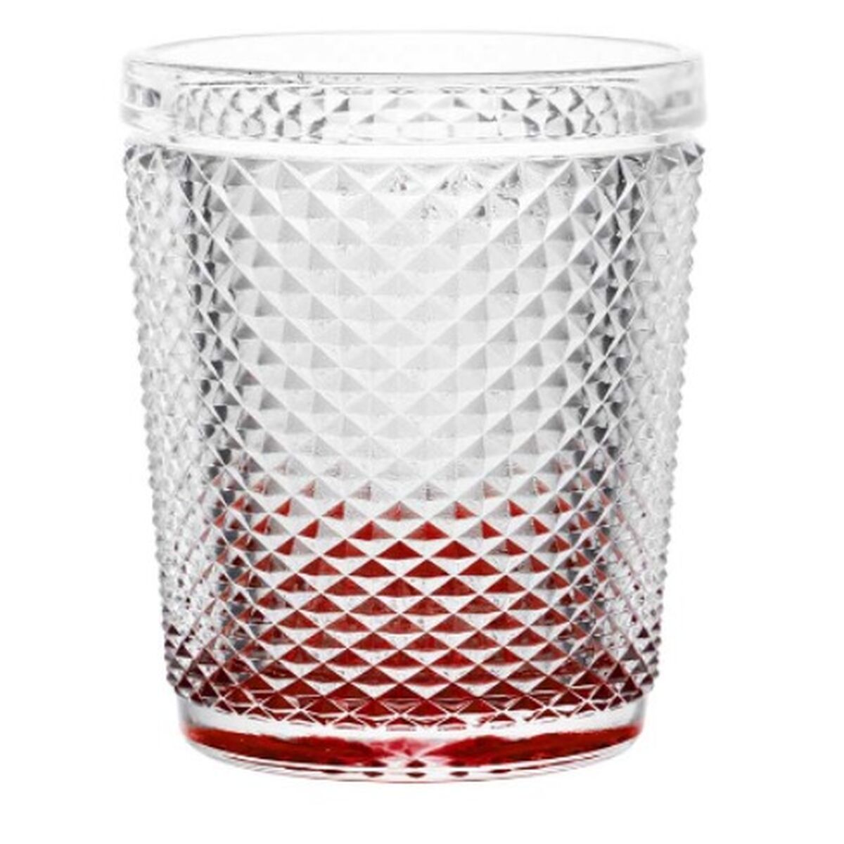 Glas Diamant Röd Transparent Glas 300 ml (6 antal) - 2