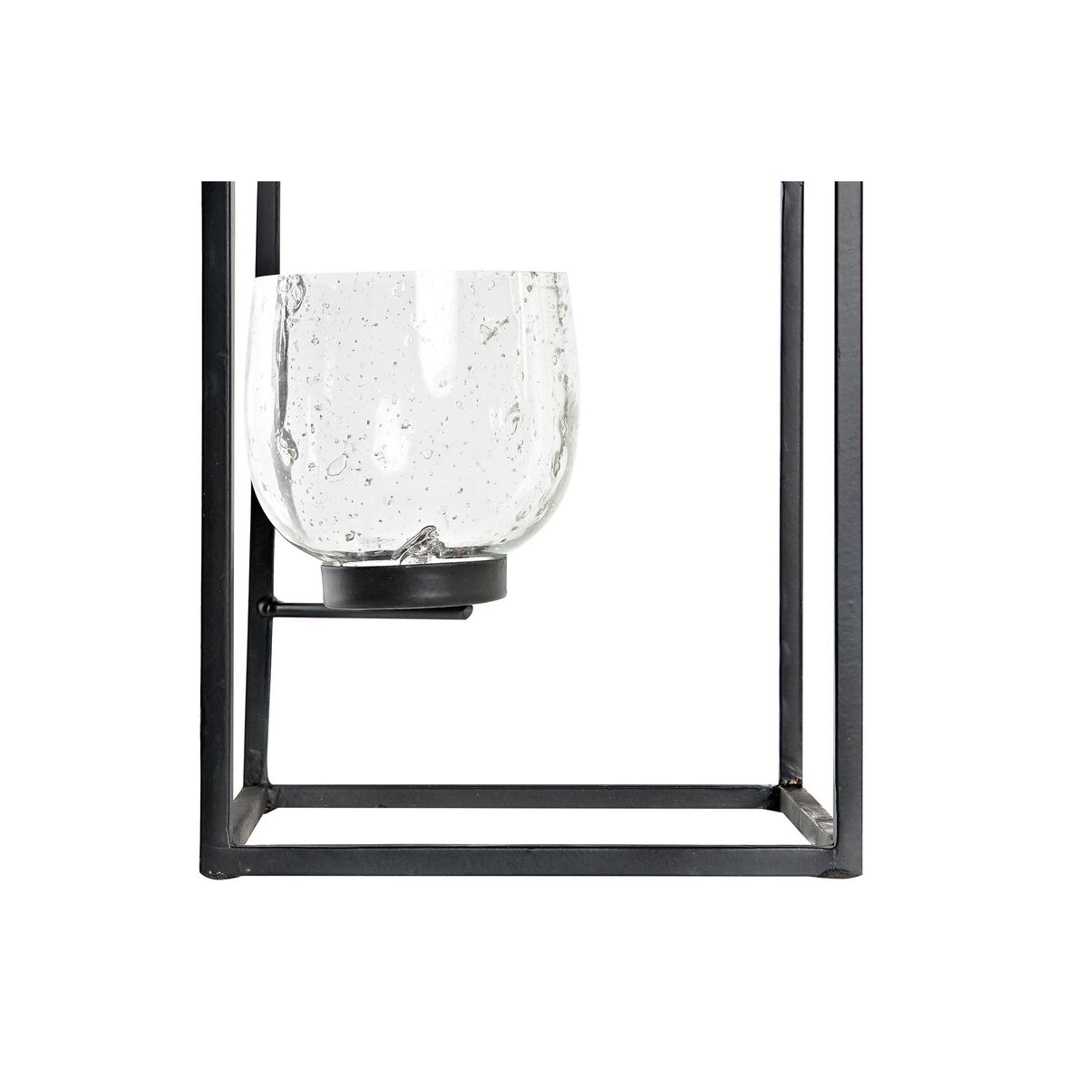 Ljusstakar DKD Home Decor Glas Svart Transparent 18 x 18 x 76 cm Järn - 4