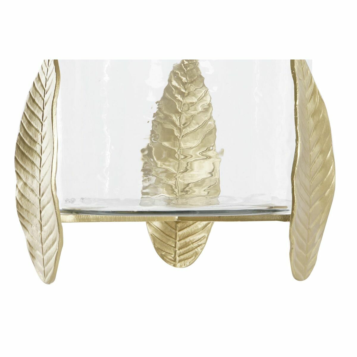 Ljusstakar DKD Home Decor Glas Aluminium (26 x 26 x 27 cm) - 2