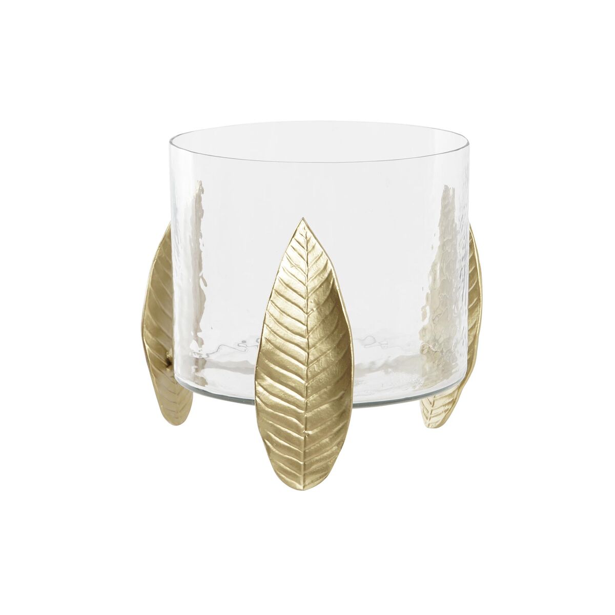 Ljusstakar DKD Home Decor Glas Aluminium (26 x 26 x 27 cm)