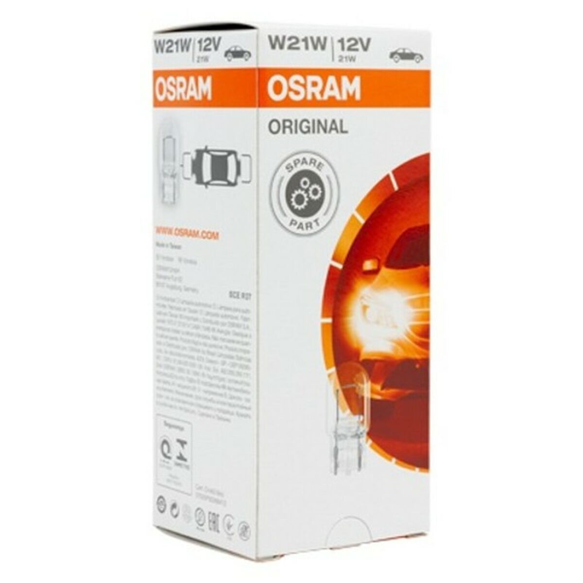 Halogenglödlampa Osram W21W Återkommande (10 pcs) - 3