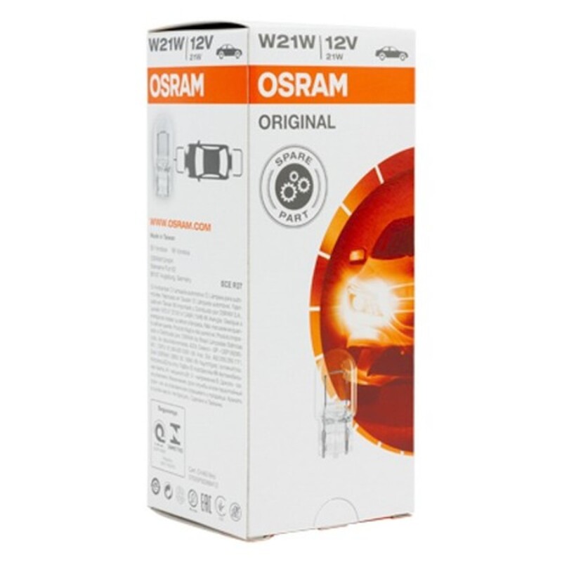 Halogenglödlampa Osram W21W Återkommande (10 pcs) - 2