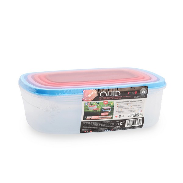Lunchlådor, set 5 Quid Habitat Plast - 2