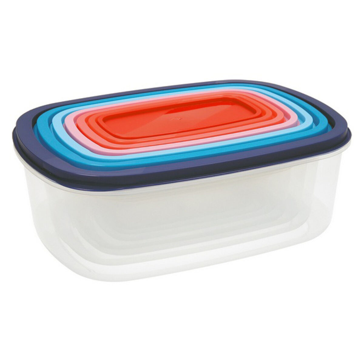 Lunchlådor, set Quid Habitat (7 pcs) Plast - 4