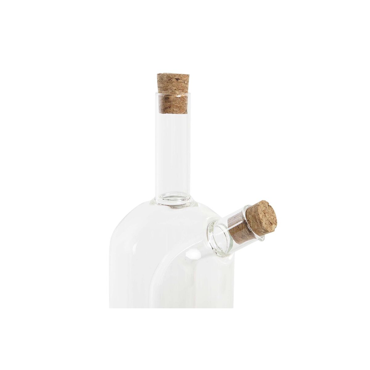 Oljeflaska DKD Home Decor 9 x 6,5 x 21,5 cm Transparent Kork 500 ml Borosilikatglas - 2
