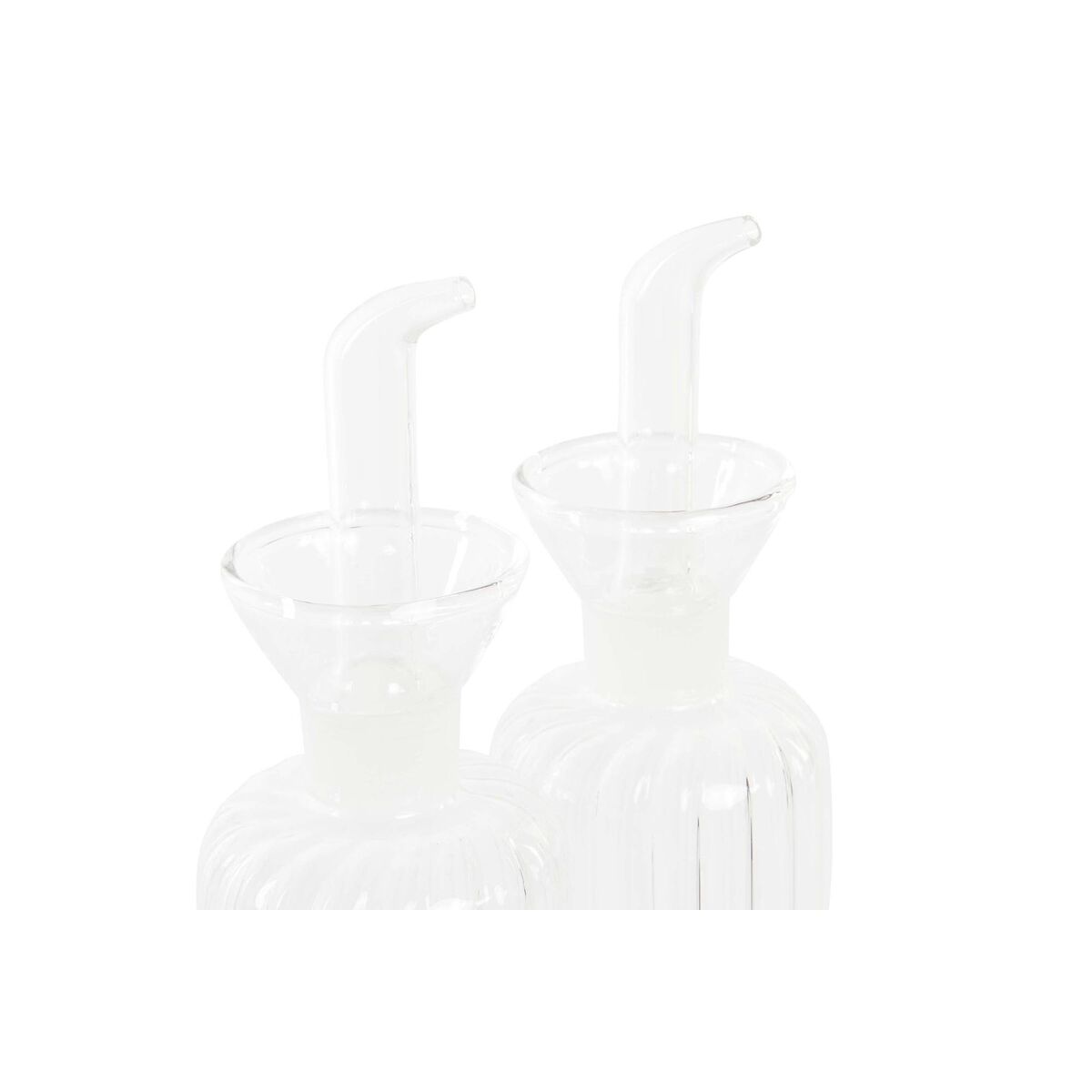 Set med olja och vinäger DKD Home Decor 250 ml 14 x 7,5 x 21 cm Naturell Transparent Akaciaträ Borosilikatglas - 3