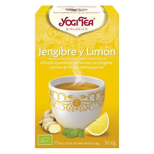 Grönt te Yogi Tea Citron Ingefära (17 x 1,8 g)