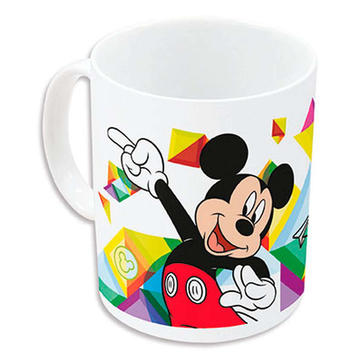 Mugg Mickey Mouse Happy smiles Keramik Röd Blå (350 ml) - 6