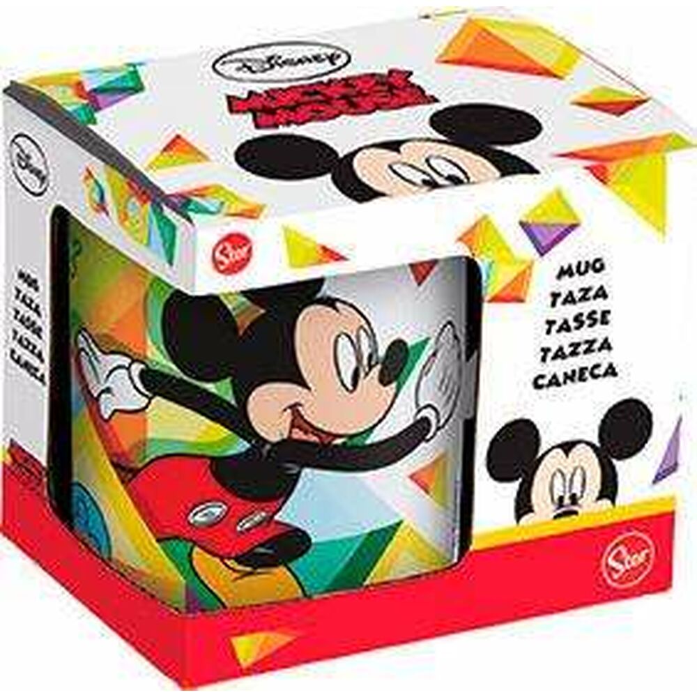 Mugg Mickey Mouse Happy smiles Keramik Röd Blå (350 ml) - 2