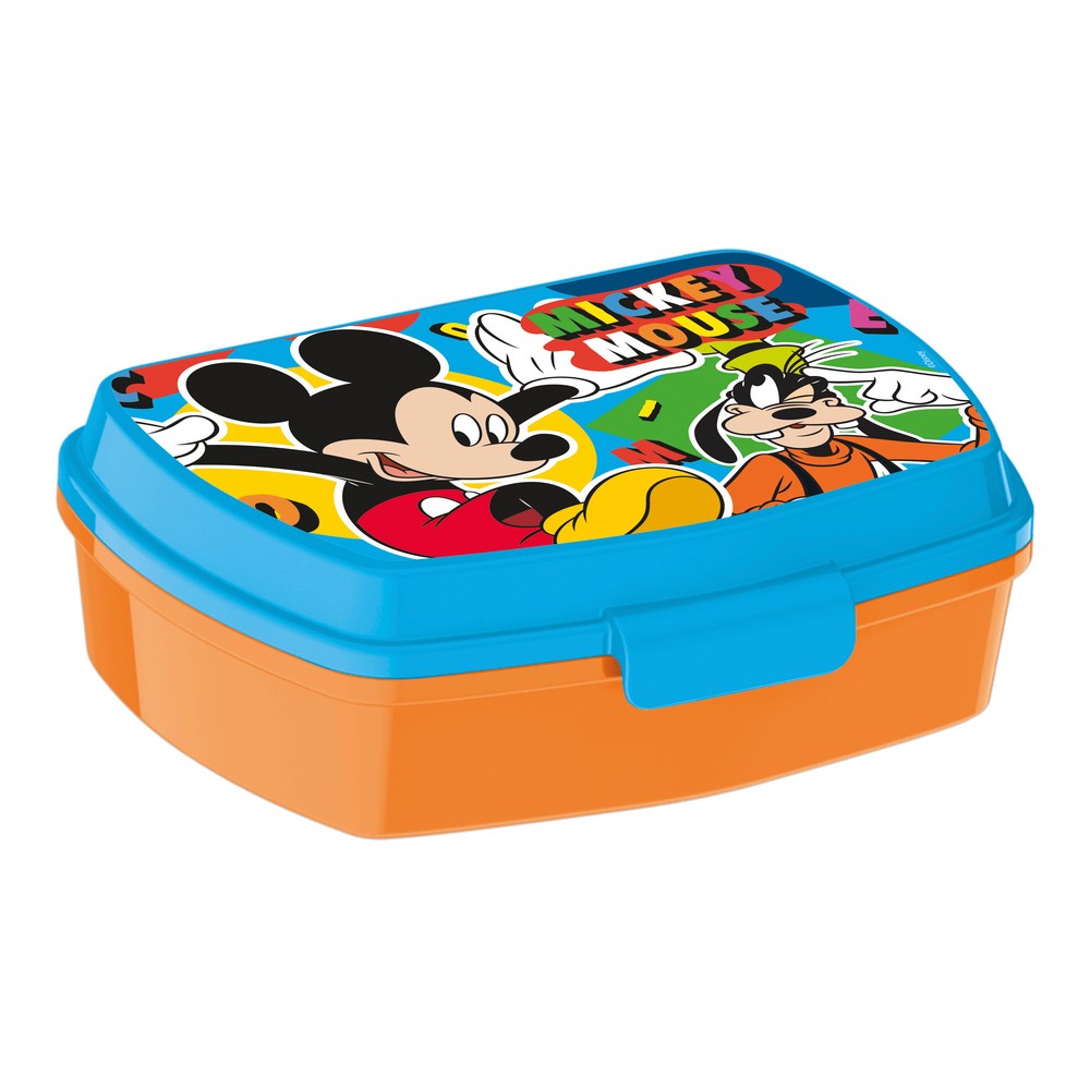 Smörgåslåda Mickey Mouse Happy smiles Plast Röd Blå (17 x 5.6 x 13.3 cm) - 2
